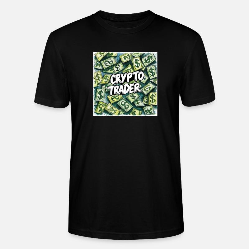 Pluie d’argent pour traders de cryptomonnaies - T-shirt bio CRAFTER Stanley Stella Unisexe - noir