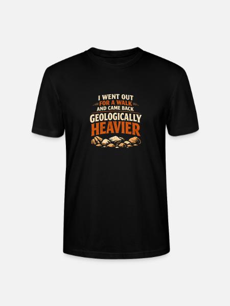 Harder back | Geology Stone Collector - Stanley/Stella CRAFTER Unisex Organic T-Shirt - black