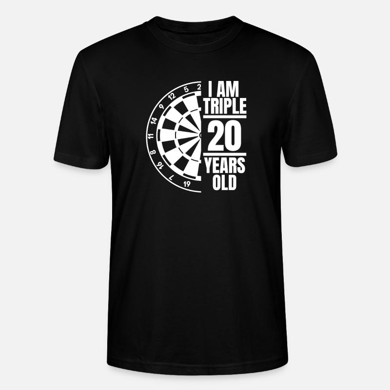 J’ai trois fois 20 ans - T-shirt bio CRAFTER Stanley Stella Unisexe - noir