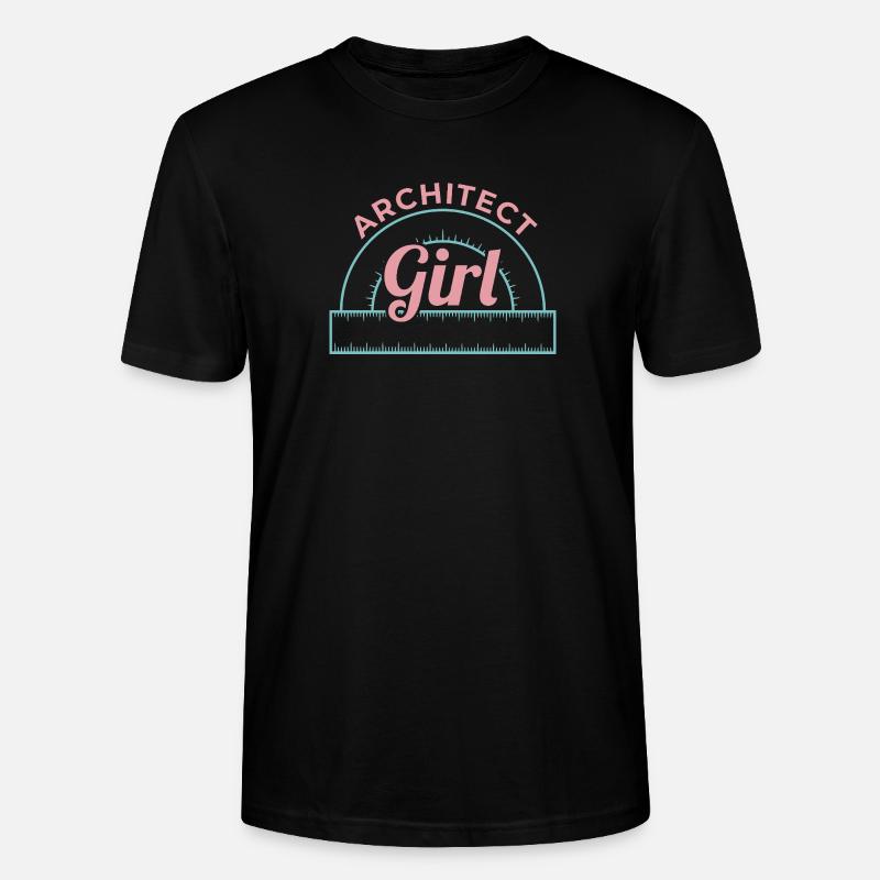 Architektur Mädchen - Stanley/Stella Unisex Bio-T-Shirt CRAFTER - Schwarz