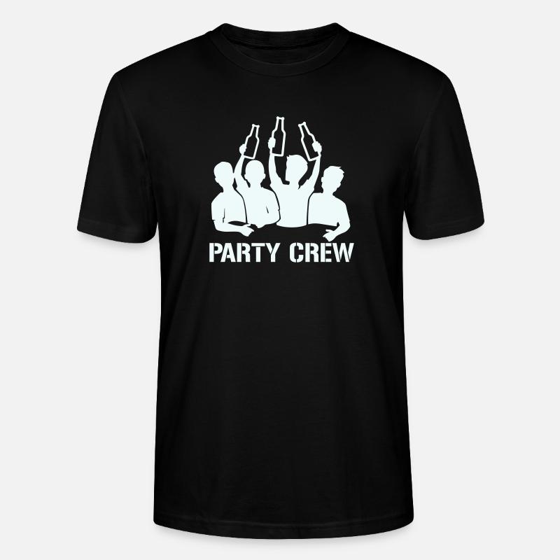 Bottle Raise Party Crew - Stanley/Stella Unisex Bio-T-Shirt CRAFTER - Schwarz