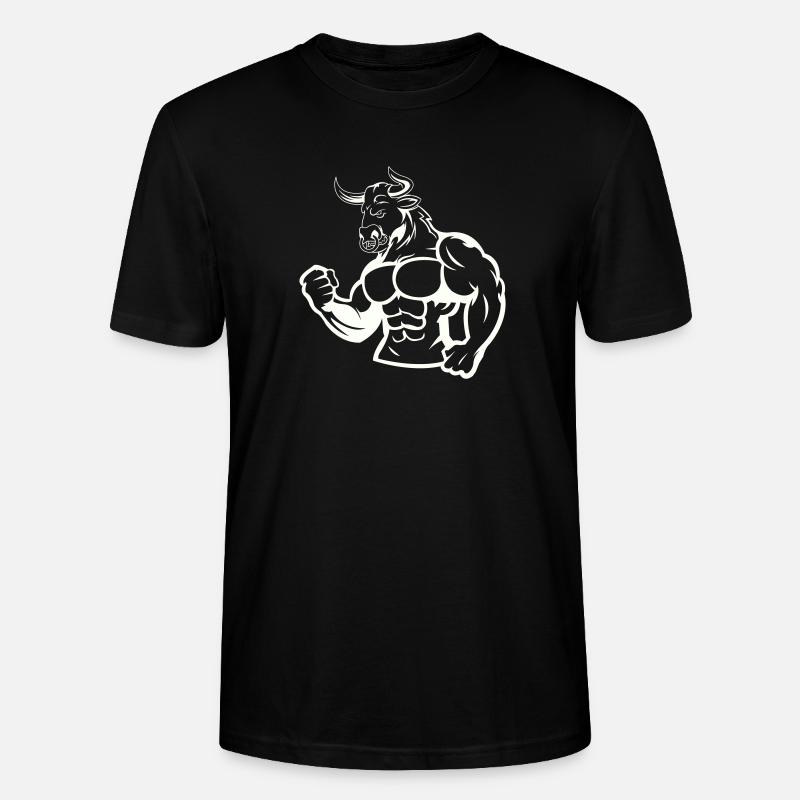 Kraftbulle Muskelheld - Stanley/Stella Unisex Bio-T-Shirt CRAFTER - Schwarz