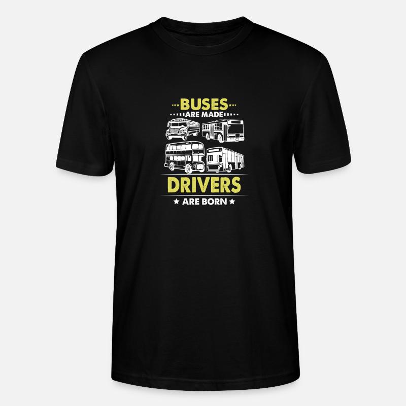 Busfahrer Schulbusfahrer Doppeldecker-Buspub - Stanley/Stella Unisex Bio-T-Shirt CRAFTER - Schwarz
