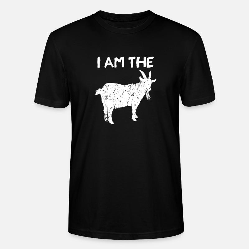 Ich bin die GOAT-Silhouette - Stanley/Stella Unisex Bio-T-Shirt CRAFTER - Schwarz