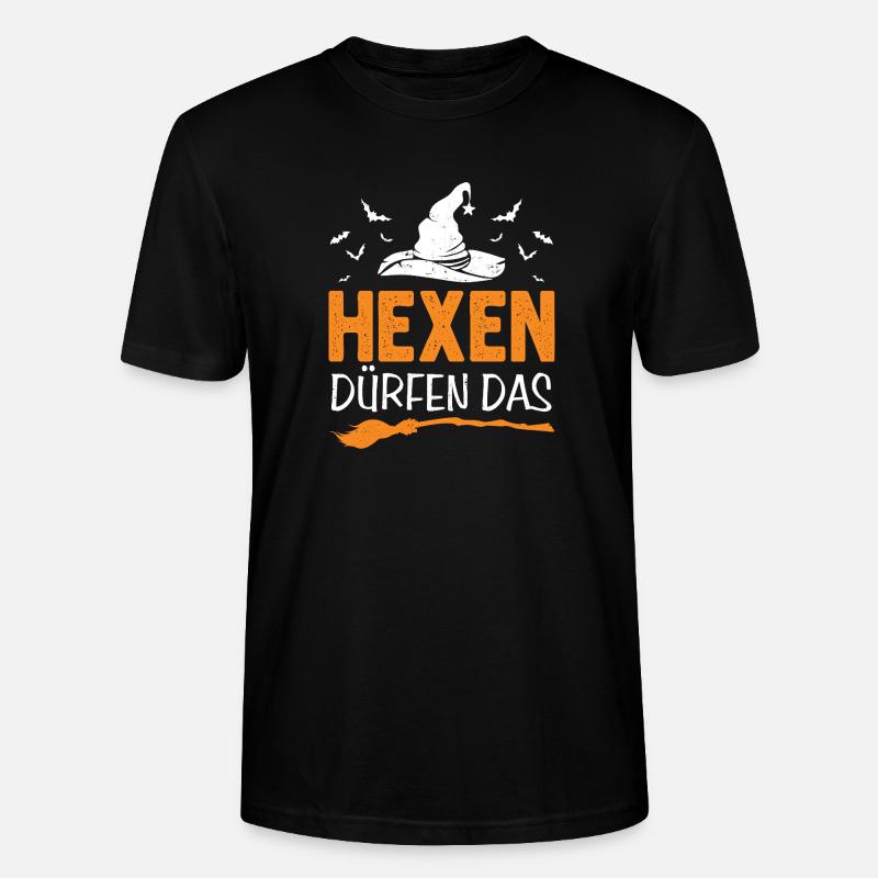 Hexen Dürfen Das Halloween  - Stanley/Stella Unisex Bio-T-Shirt CRAFTER - Schwarz
