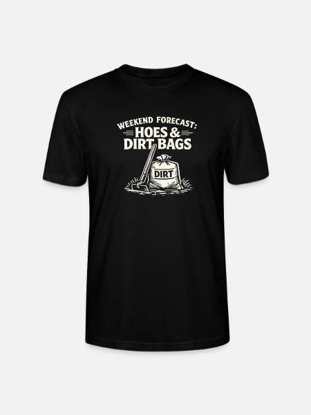 Prévisions du week-end : houes et sacs de terre pour le Gar - T-shirt bio CRAFTER Stanley Stella Unisexe - noir