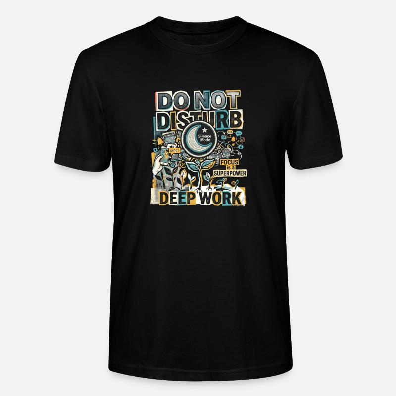 Deep Work Focus - Stanley/Stella Unisex Bio-T-Shirt CRAFTER - Schwarz