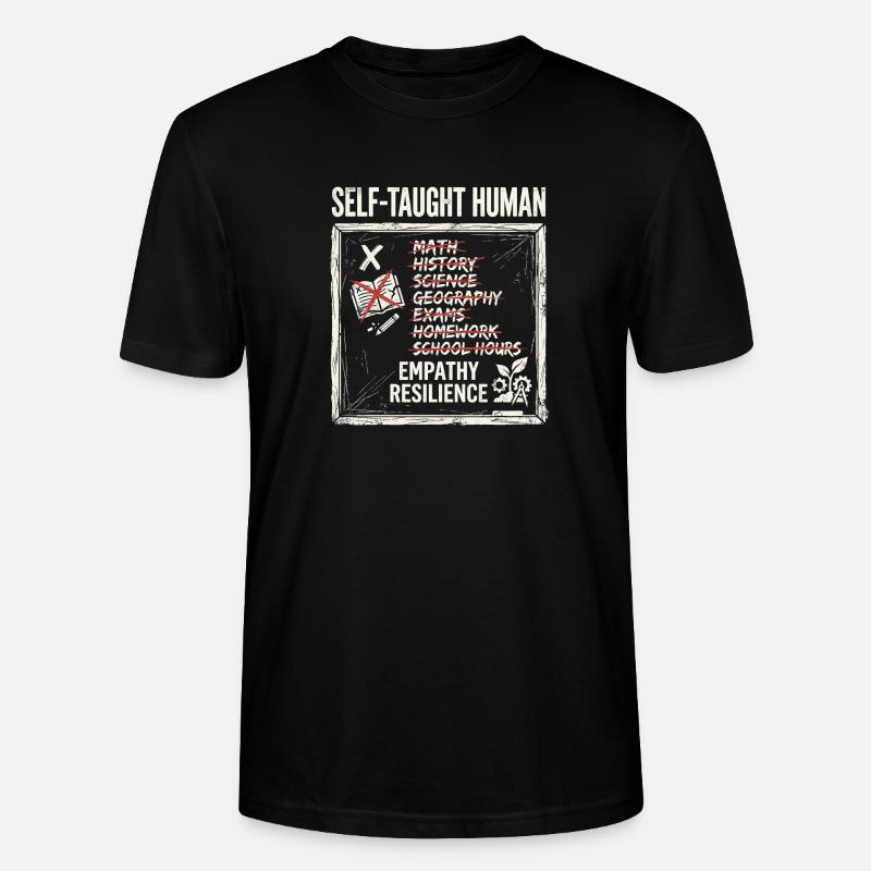 Self Taught Human - Stanley/Stella Unisex Bio-T-Shirt CRAFTER - Schwarz