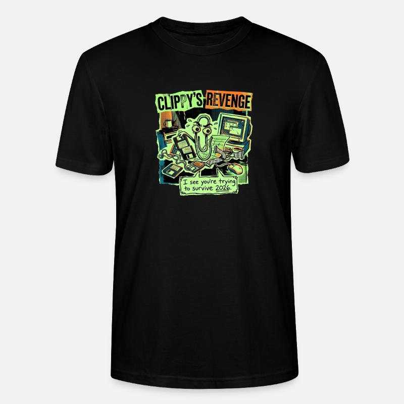 Revanche Clippy - T-shirt bio CRAFTER Stanley Stella Unisexe - noir