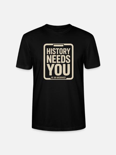 L’histoire exige que tu sois archiviste - T-shirt bio CRAFTER Stanley Stella Unisexe - noir