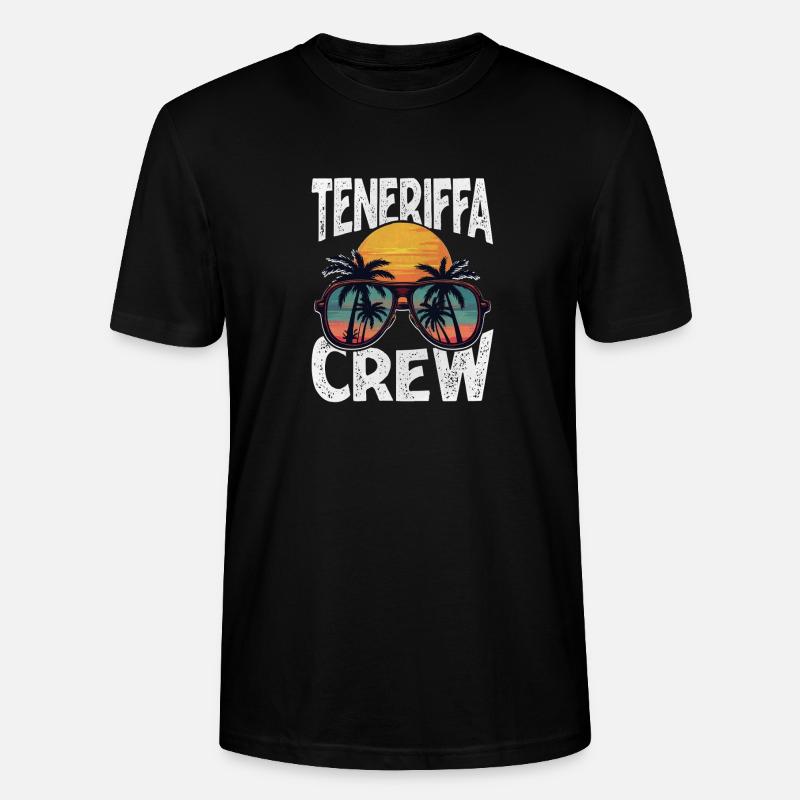 Teneriffa Crew - Stanley/Stella Unisex Bio-T-Shirt CRAFTER - Schwarz