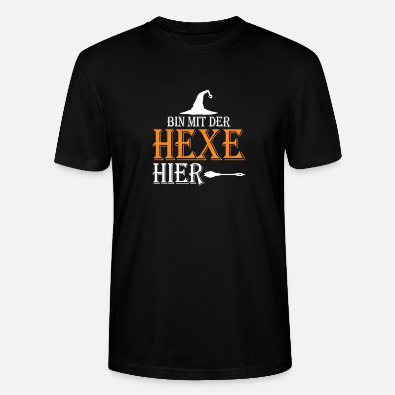 Bin mit der Hexe her - Stanley/Stella Unisex Bio-T-Shirt CRAFTER - Schwarz