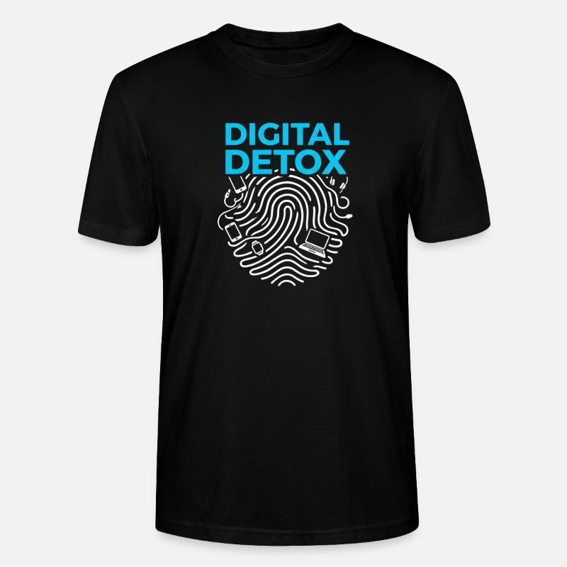 Détox numérique - T-shirt bio CRAFTER Stanley Stella Unisexe - noir