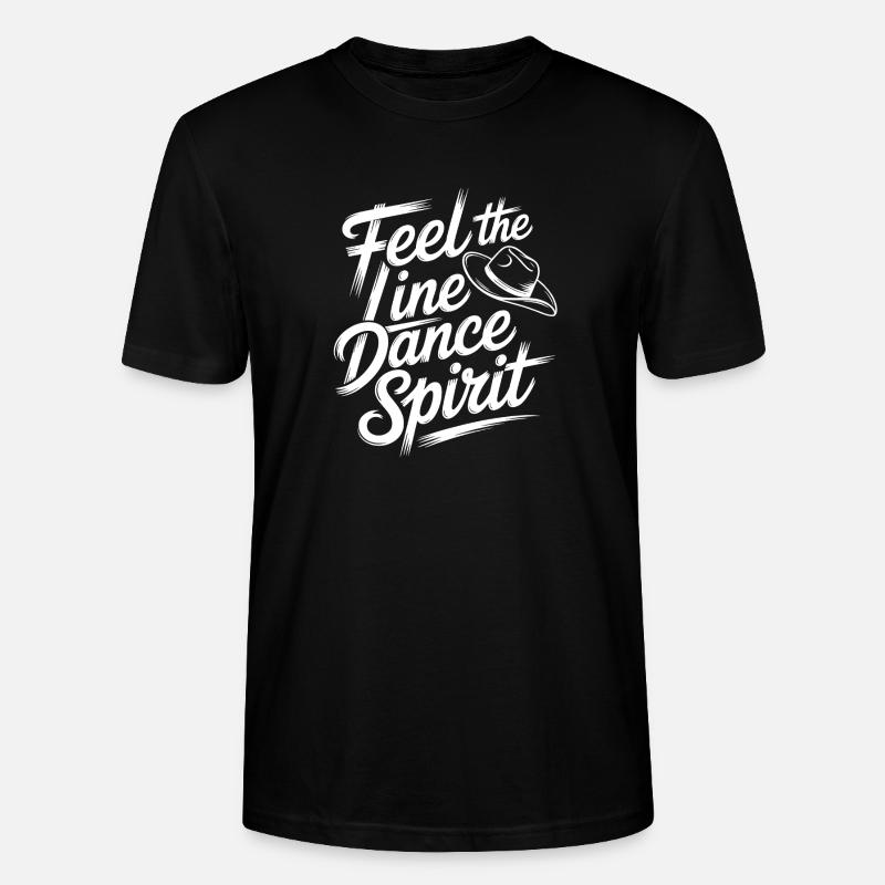 Line Dance Spirit Brush Script - Stanley/Stella Unisex Bio-T-Shirt CRAFTER - Schwarz