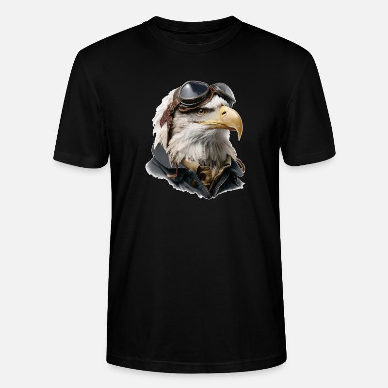 Adler Pilot - Stanley/Stella Unisex Bio-T-Shirt CRAFTER - Schwarz