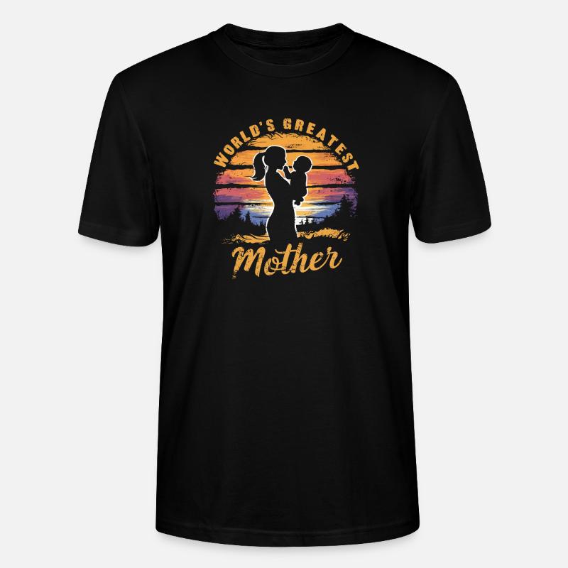 La plus grande mère du monde - T-shirt bio CRAFTER Stanley Stella Unisexe - noir