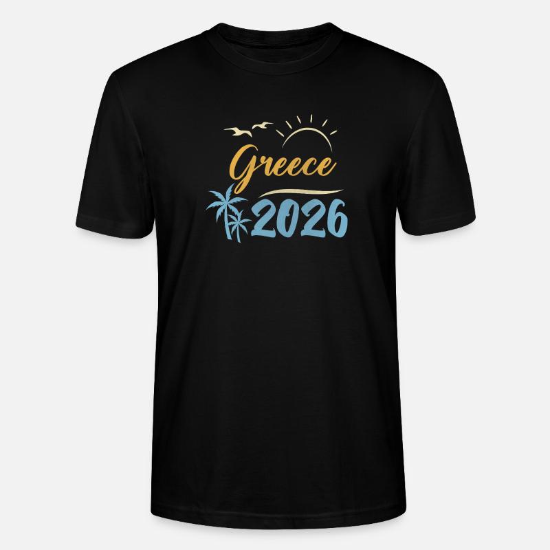 Grèce 2026 - T-shirt bio CRAFTER Stanley Stella Unisexe - noir