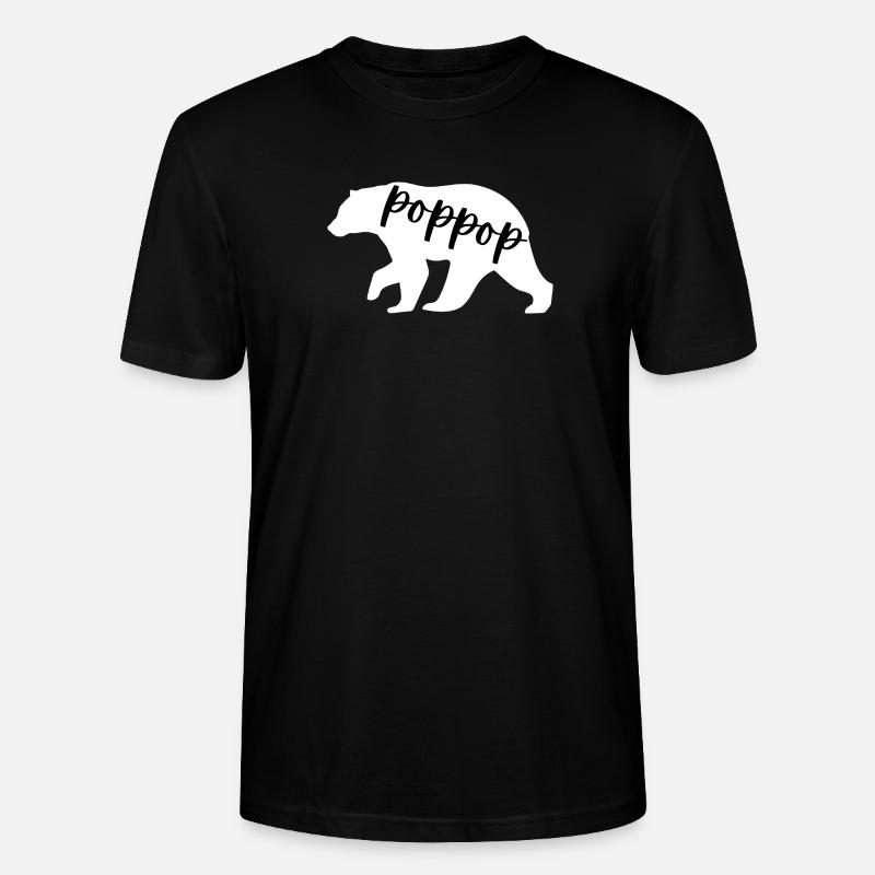 Poppop-Bär - Stanley/Stella Unisex Bio-T-Shirt CRAFTER - Schwarz