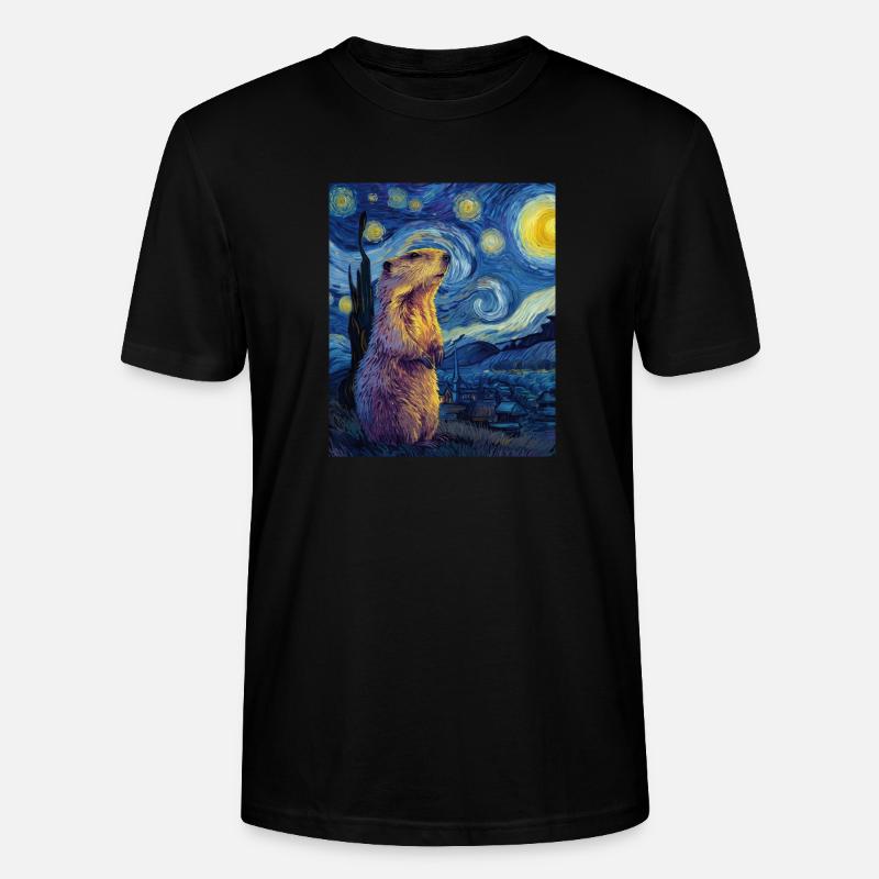 Murmeltier - Stanley/Stella Unisex Bio-T-Shirt CRAFTER - Schwarz