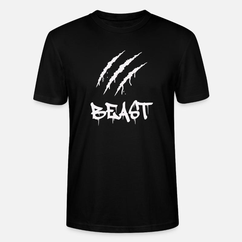 krallen_beast - Stanley/Stella Unisex Bio-T-Shirt CRAFTER - Schwarz