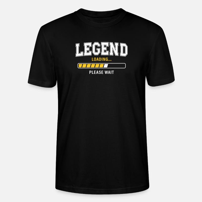 Legend Loading Please Wait - Stanley/Stella CRAFTER Unisex Organic T-Shirt - black