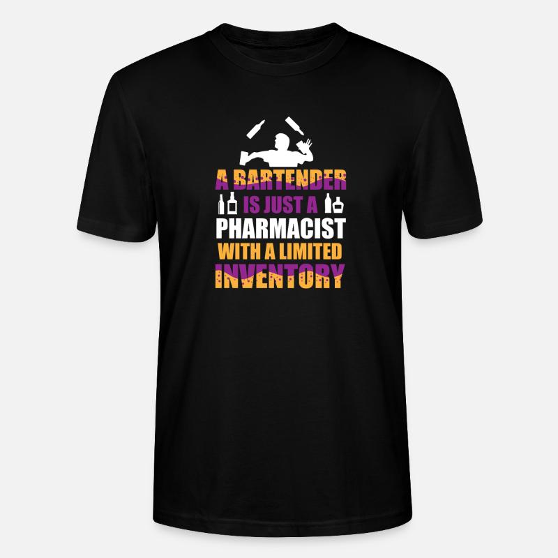 bartender waiter bartender bartender - Stanley/Stella CRAFTER Unisex Organic T-Shirt - black