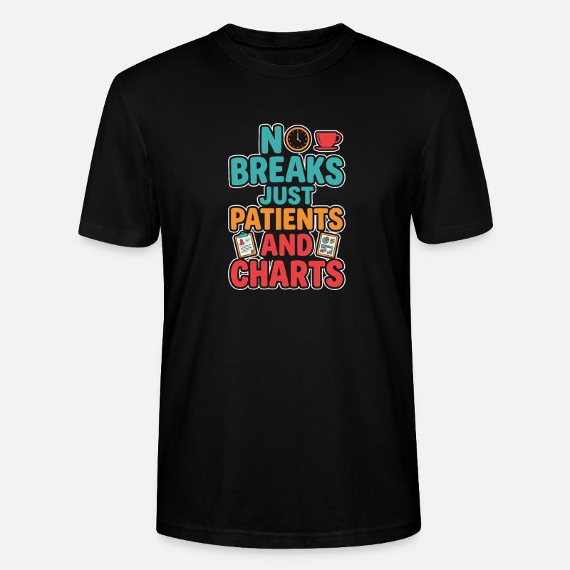 Nachtschicht-krankenschwester, Müde - Stanley/Stella Unisex Bio-T-Shirt CRAFTER - Schwarz