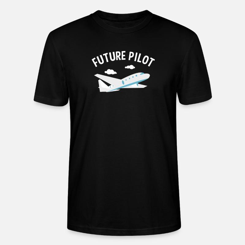 Futur Pilot Tee - T-shirt bio CRAFTER Stanley Stella Unisexe - noir