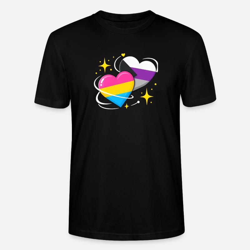 Panromantischer Demisexueller - Stanley/Stella Unisex Bio-T-Shirt CRAFTER - Schwarz