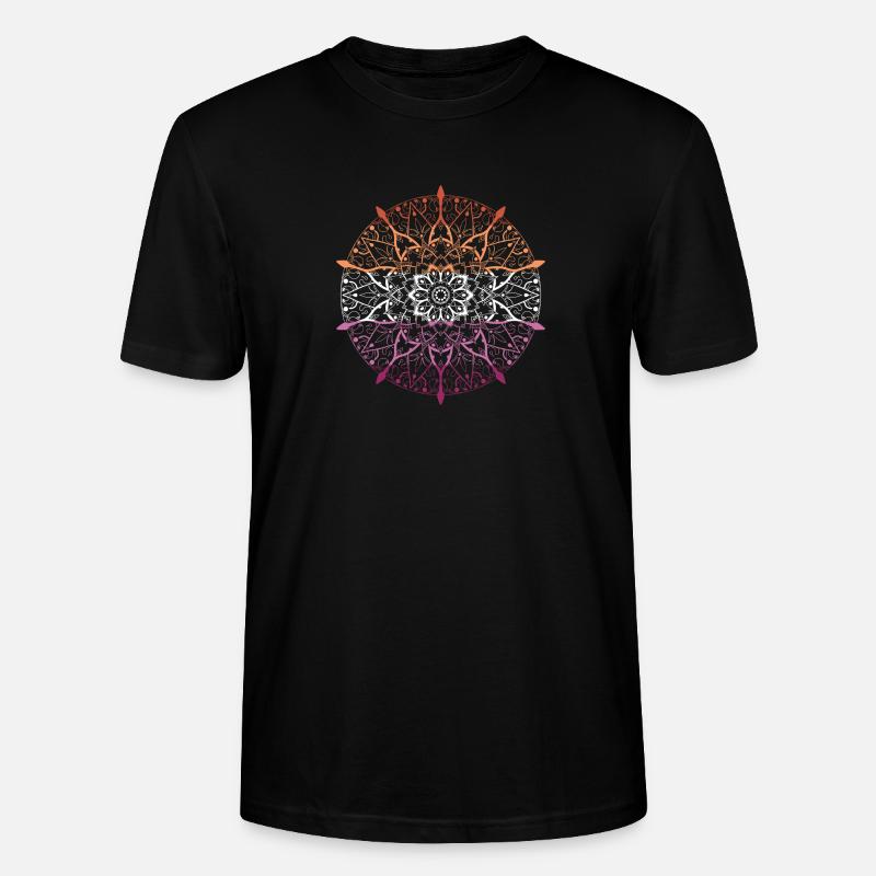 mandala-lesbienne - T-shirt bio CRAFTER Stanley Stella Unisexe - noir