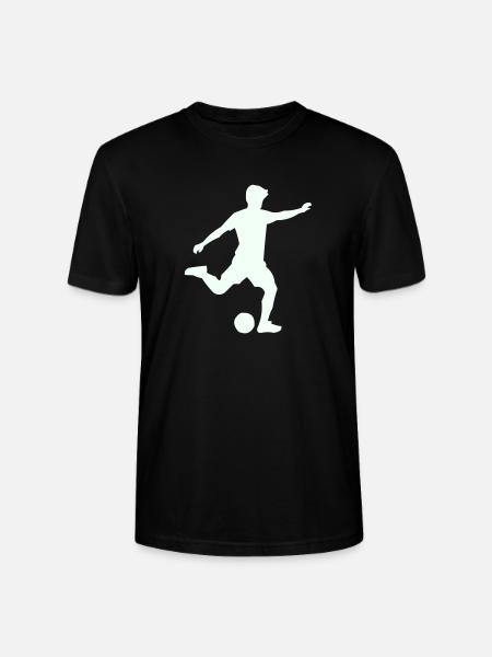Foosball silhouette in jump - Stanley/Stella CRAFTER Unisex Organic T-Shirt - black