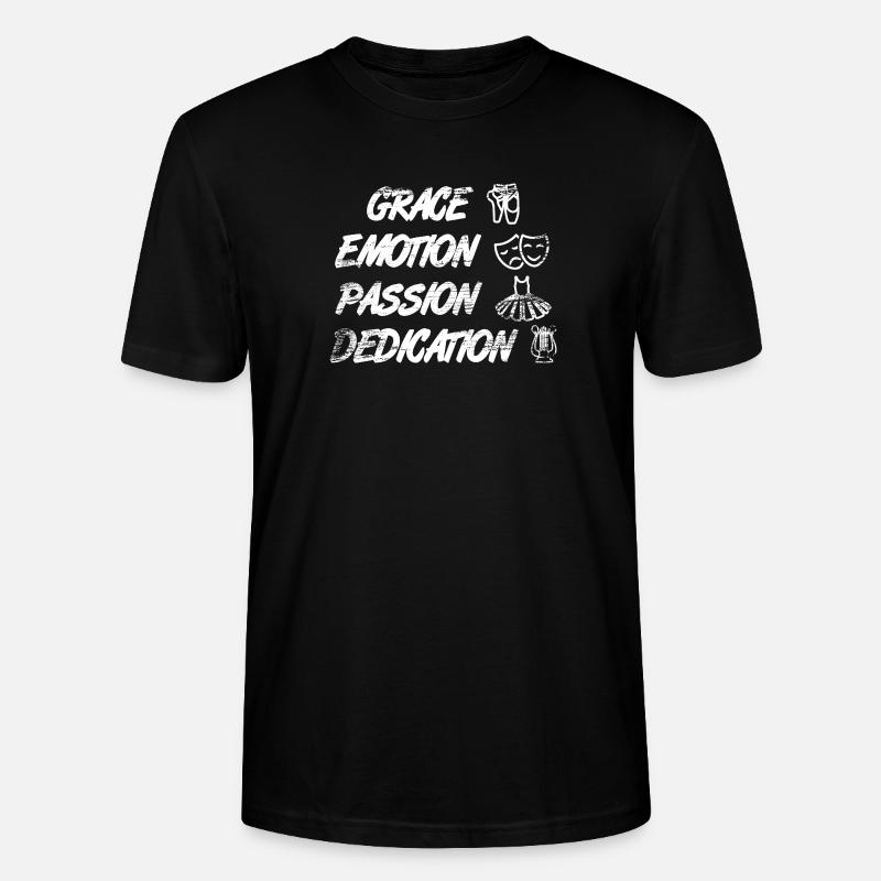 Grace Emotion Passion Devotion - Stanley/Stella CRAFTER Unisex Organic T-Shirt - black