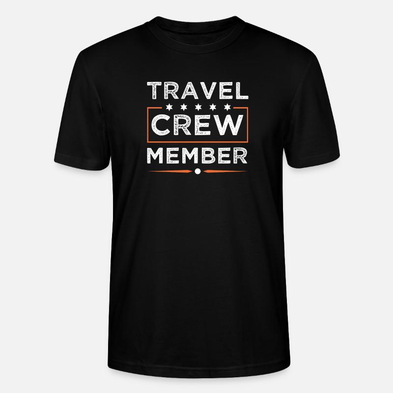 Équipe de voyage - T-shirt bio CRAFTER Stanley Stella Unisexe - noir