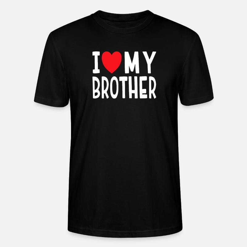 J’aime mon frère - T-shirt bio CRAFTER Stanley Stella Unisexe - noir