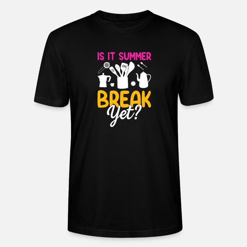 Sommerpause Bereits? Küchenmotiv - Stanley/Stella Unisex Bio-T-Shirt CRAFTER - Schwarz