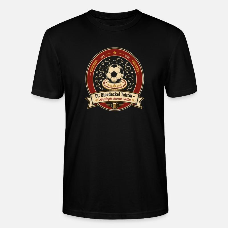 FC Bierdeckel Taktik - Stanley/Stella Unisex Bio-T-Shirt CRAFTER - Schwarz