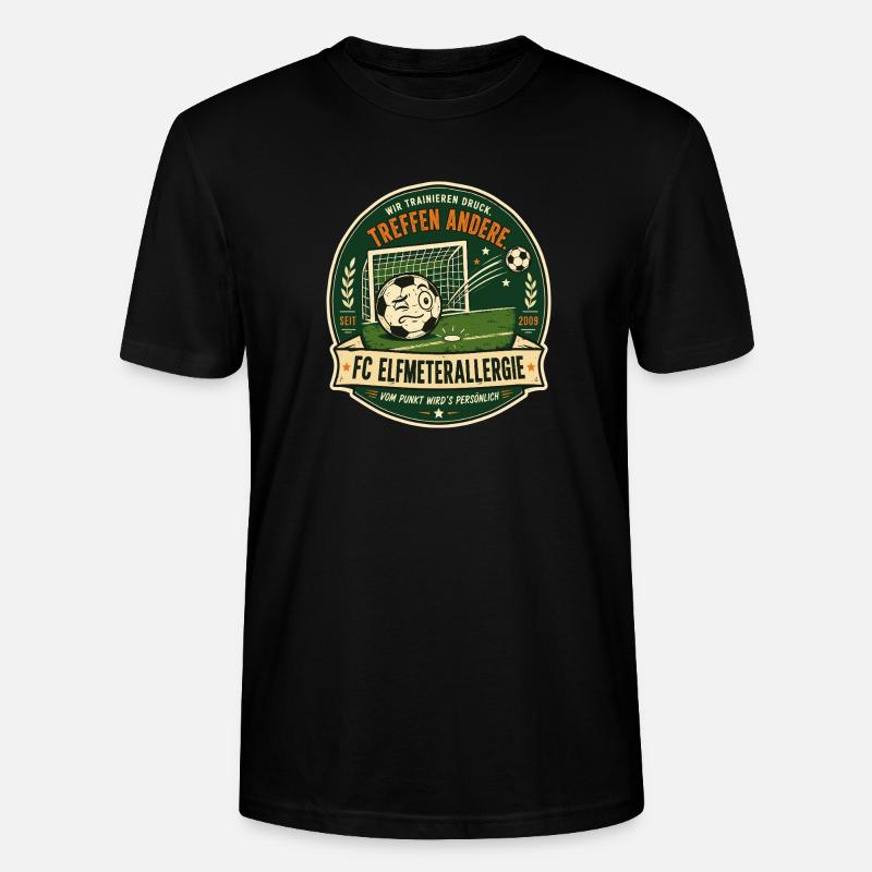 FC Elfmeterallergie - Stanley/Stella Unisex Bio-T-Shirt CRAFTER - Schwarz