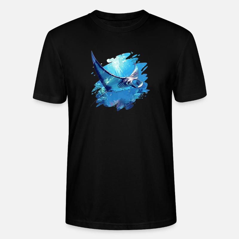 Rays Manta Rays - Stanley/Stella CRAFTER Unisex Organic T-Shirt - black