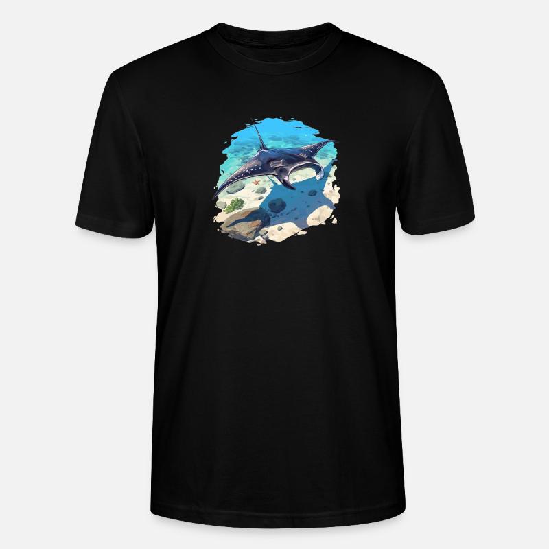 Rays Manta Rays - Stanley/Stella CRAFTER Unisex Organic T-Shirt - black