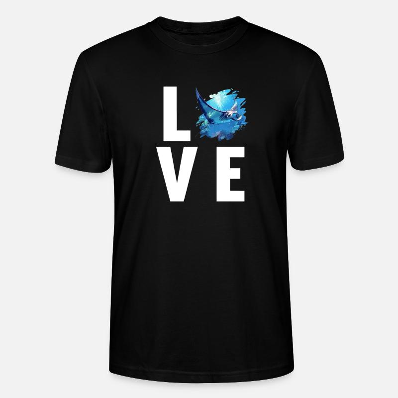 Rays Manta Rays - Stanley/Stella CRAFTER Unisex Organic T-Shirt - black