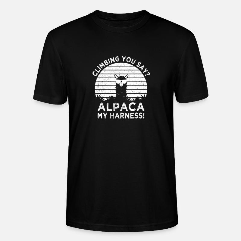 Alpaga My Harness Climbing Tee - T-shirt bio CRAFTER Stanley Stella Unisexe - noir