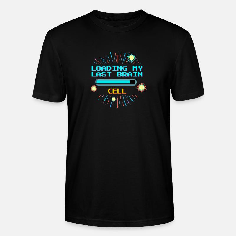 Retro Pixel Vaporwave Tempel Gaming - Stanley/Stella Unisex Bio-T-Shirt CRAFTER - Schwarz
