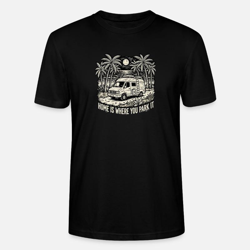 Camping Home Paradise - Stanley/Stella Unisex Bio-T-Shirt CRAFTER - Schwarz