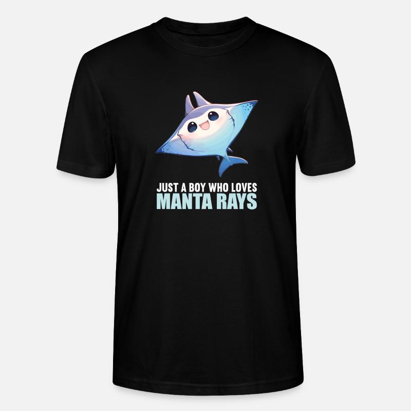 Rochen Mantarochen - Stanley/Stella Unisex Bio-T-Shirt CRAFTER - Schwarz