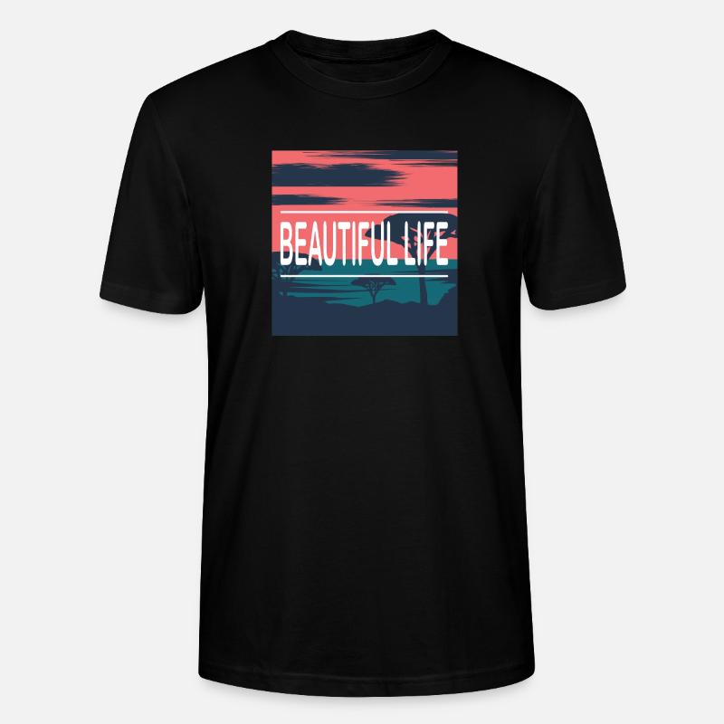 Plage de la Belle Vie - T-shirt bio CRAFTER Stanley Stella Unisexe - noir