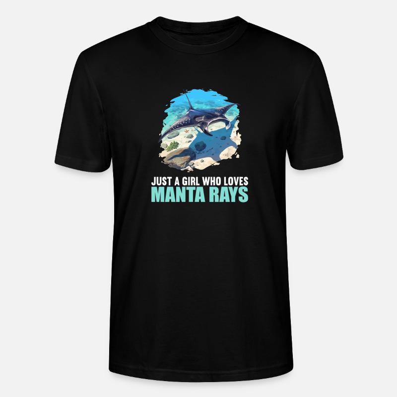 Rochen Mantarochen - Stanley/Stella Unisex Bio-T-Shirt CRAFTER - Schwarz