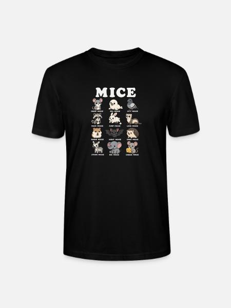 Mäuse Lustige Tierklassifikationsdiagramm Humor - Stanley/Stella Unisex Bio-T-Shirt CRAFTER - Schwarz