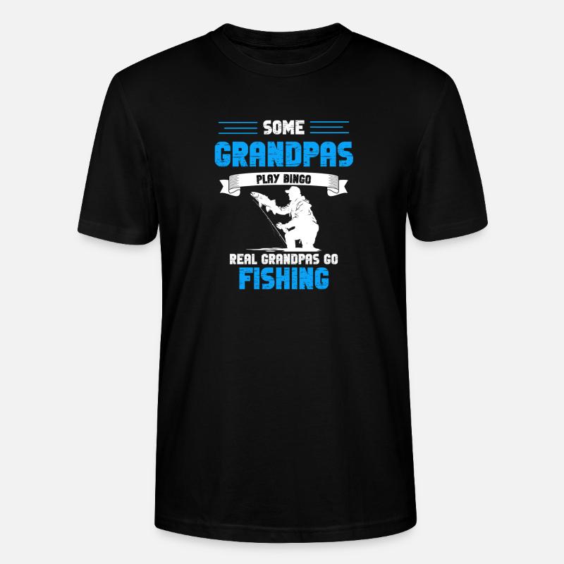Echte Grandpas Fish - Stanley/Stella Unisex Bio-T-Shirt CRAFTER - Schwarz