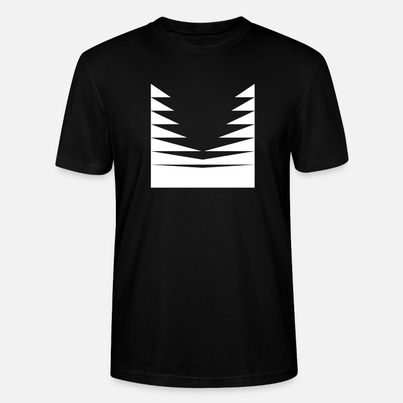 Dreiecks-Musterdesign - Stanley/Stella Unisex Bio-T-Shirt CRAFTER - Schwarz