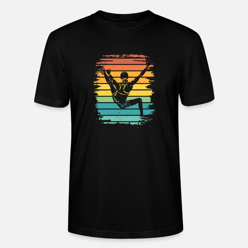Bloc de bloc de Boulderer - T-shirt bio CRAFTER Stanley Stella Unisexe - noir